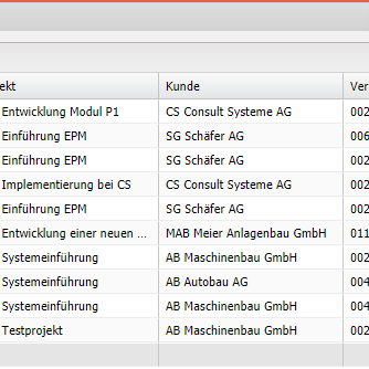 Übersicht Faktura-Meilensteine