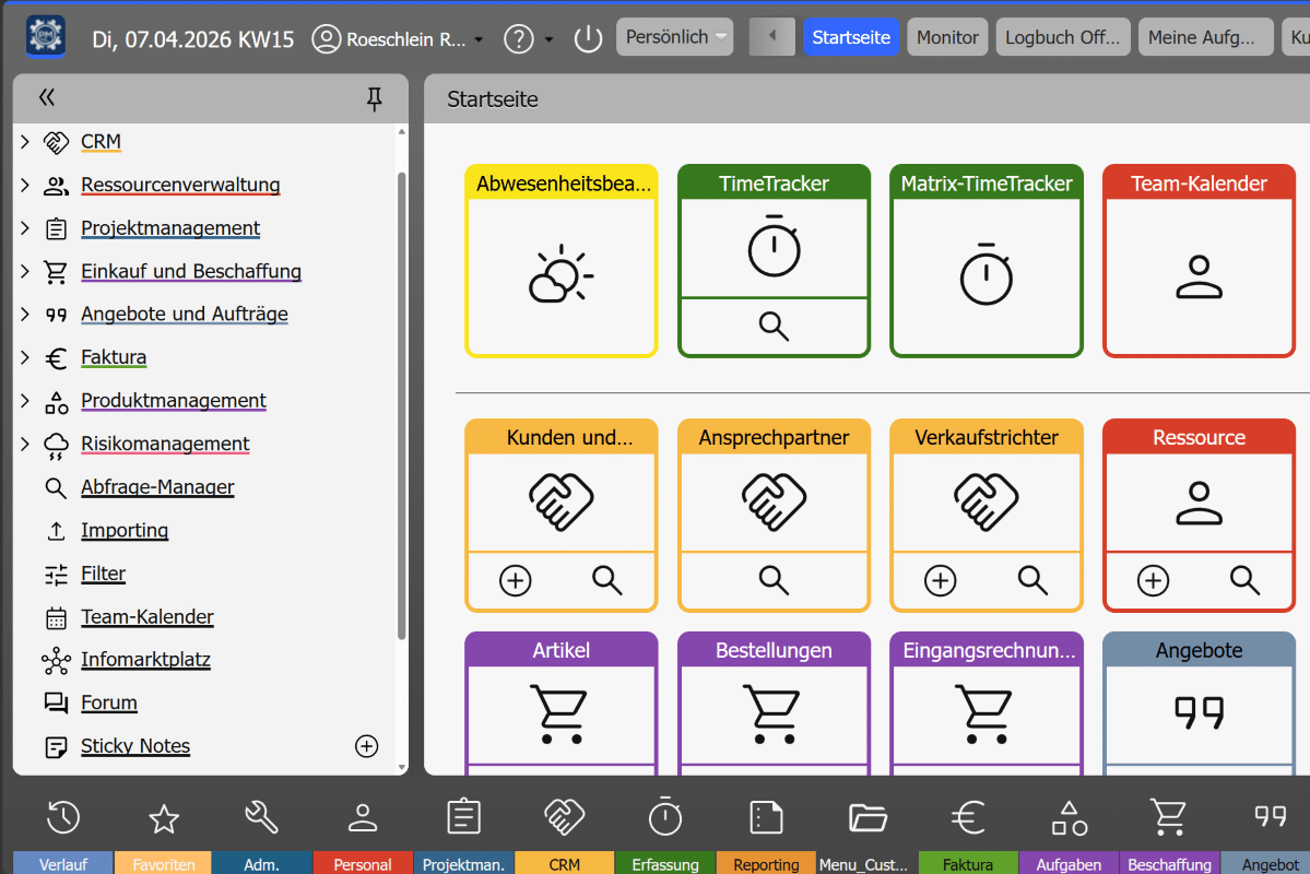 PM4PRODUCTION Portfolio-Dashboard – alle Projekte auf einen Blick
